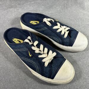 Nike Vintage 90s Y2K 9 Denim Slides Slip On Shoes Platform W 8.5 Havoc Mules